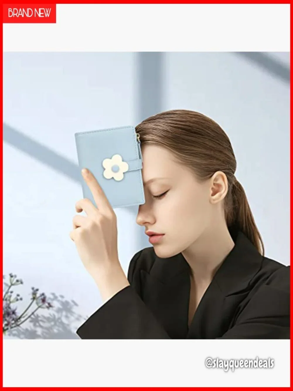 Vegan Leather Bifold RFID Blocking Wallet with Zipper Coin Pocket